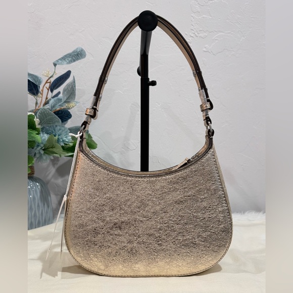 NWT✨Tory Burch Emerson Metallic Champagne Shoulder Bag - Picture 15 of 17